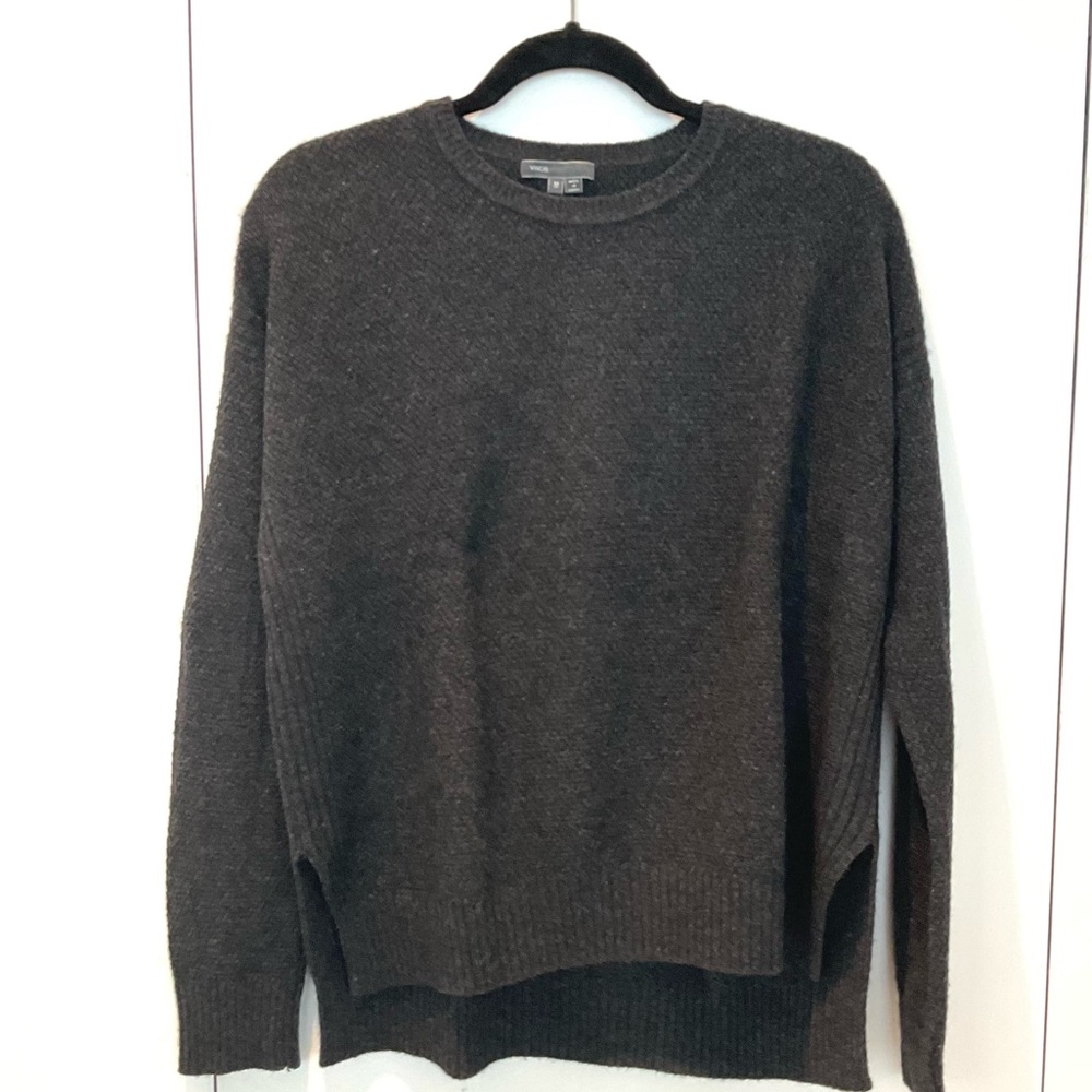 Vince Yak/Wool Black Heather Sweater